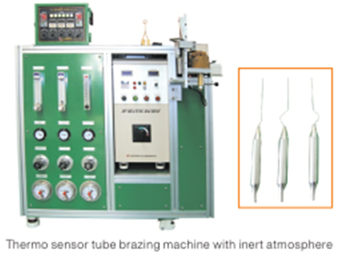Single station atmosphere temperature sensor bulb to capillary tube induction brazing machine.png